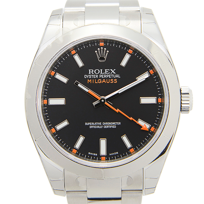 全新rolex 劳力士 milgauss 精钢 黑色 自动机芯 116400bk