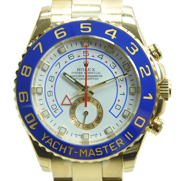 全新rolex 劳力士 游艇名仕ii型 18k黄金 白色 自动机械 116688 全金