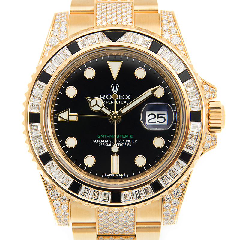 ROLEX 新型現行BOX 4個HK Rolex Oyster Perpetual - Silver Concentric Arabic Dial