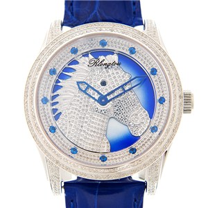 全新 rlongtou 浪陀 新时来运转系列 精钢镀金 蓝色 石英机芯 120.08.