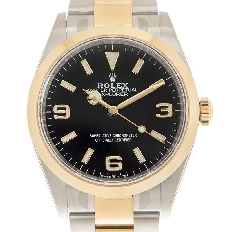 ROLEX Day-Date 36 With Rubies 18K黃金手錶自動機芯金色