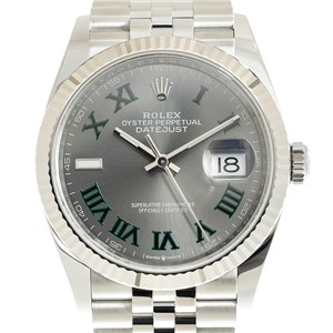 ROLEX BOX4個HK NEW ROLEX DATEJUST 126234-0045 WIMBLEDON STYLE SLATE GREY DIAL