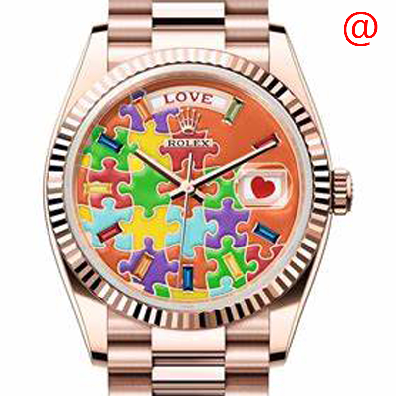 ROLEX DAY-DATE 128235-0063 18KT ROSE GOLD