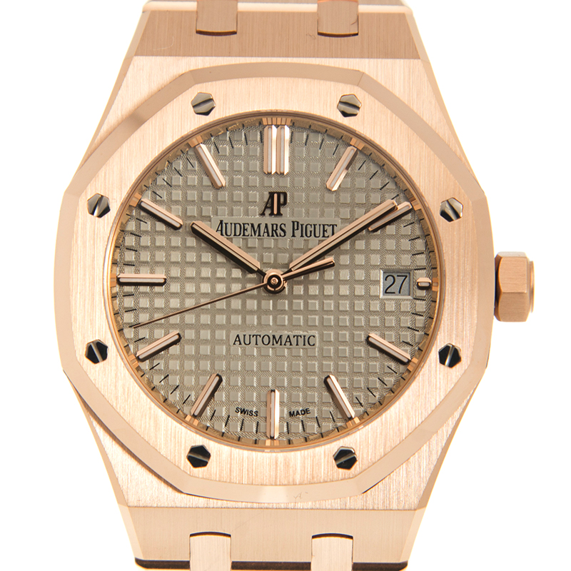 全新audemars piguet 愛彼 皇家橡樹系列 18k玫瑰金 灰色 自動機芯