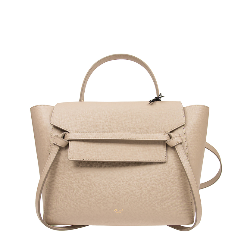 全新celine 赛琳 手袋 18910 3zva 18lt 牛皮 杏色