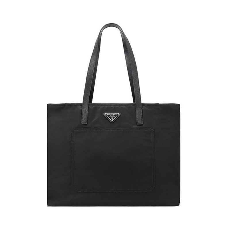 PRADA⭐︎皮手袋 Black Prada Cross leather bag | PRADA