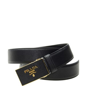 ベルト Prada Cinture Black Leather belt | PRADA