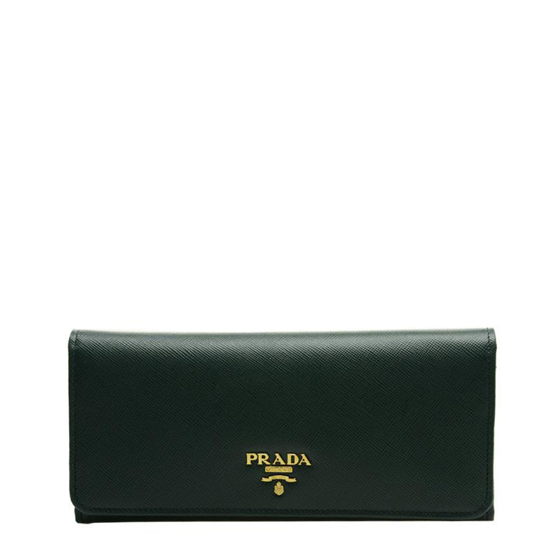 NEW PRADA WALLETS 1M1132 QWA F077U LONG BUTTON WALLET