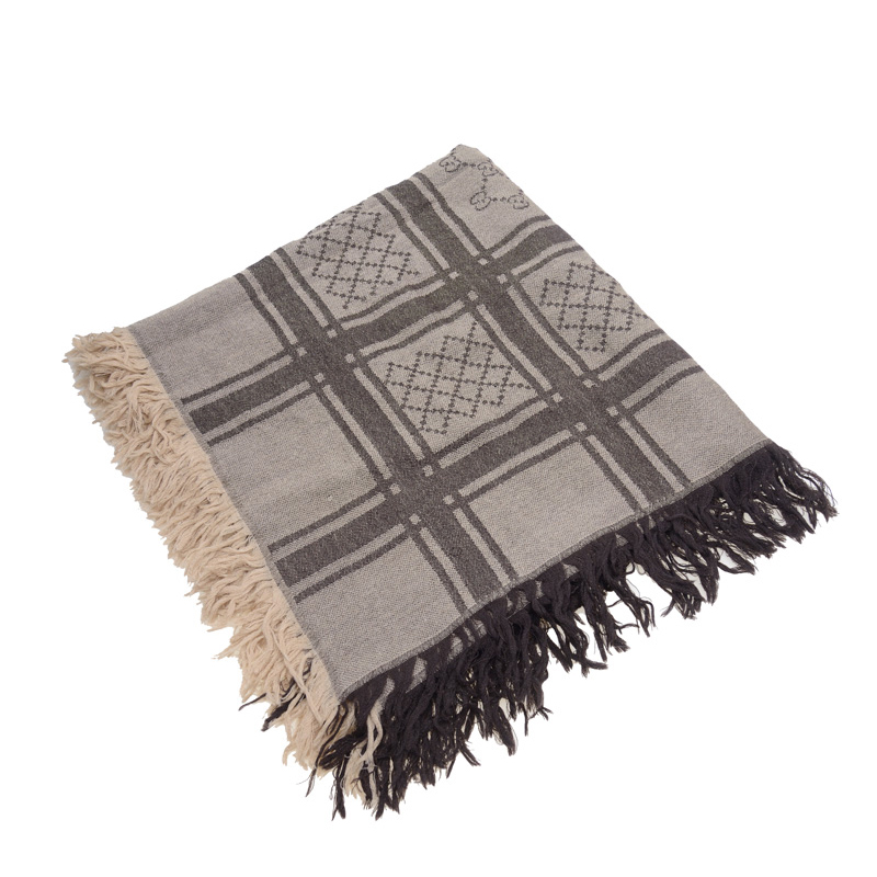 NEW GUCCI SCARF 201494 3G869 9764 WOOL BROWN