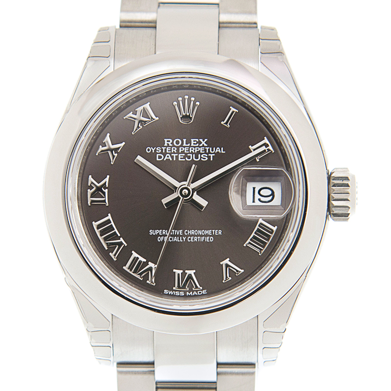 全新rolex 劳力士 女装日志型 精钢 灰色 自动机芯 279160gyrn_o