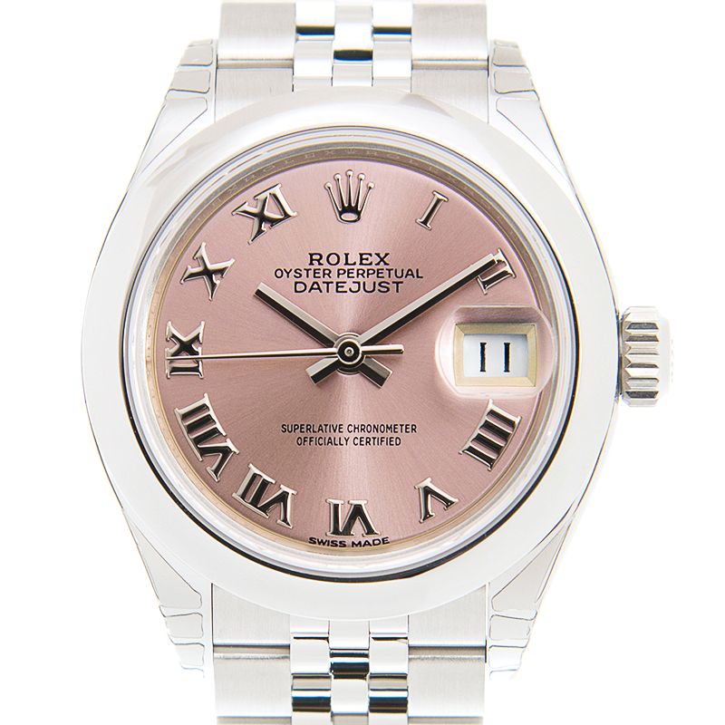 全新rolex 劳力士 女装日志型 精钢 粉红色 自动机芯 279160pkrn_j
