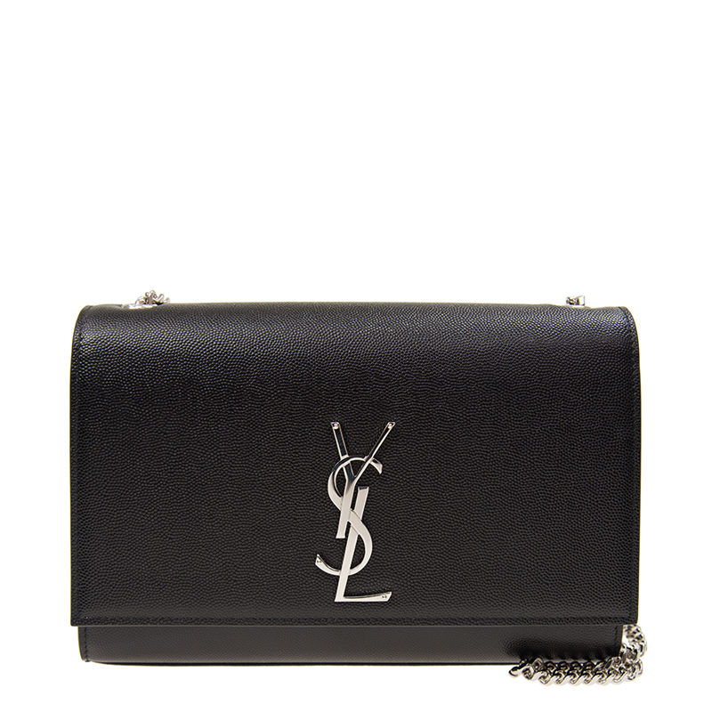 NEW YSL SAINT LAURENT HANDBAGS KATE 364021 BOW0N 1000 CROSSBODY BAG Celebrity standing