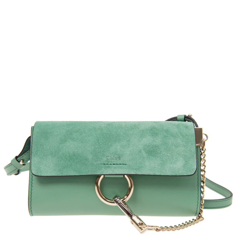 全新chloe 蔻依 手袋 3p0796 h2o bjx 牛皮 绿色