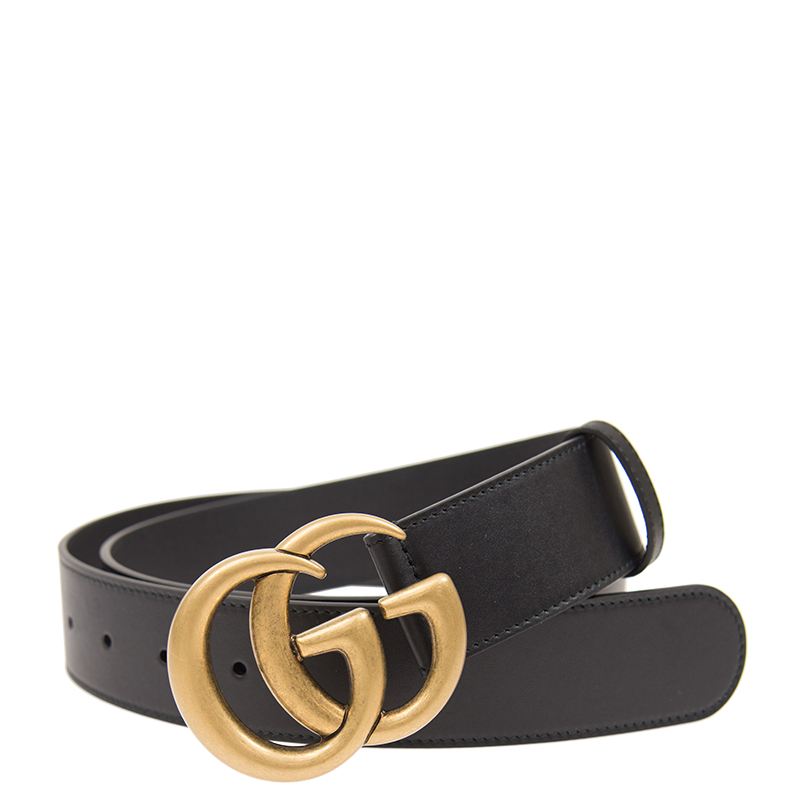 GUCCI｜BELTS (400593 AP00T 1000) GG Marmont wide belt in black | GUCCI® US