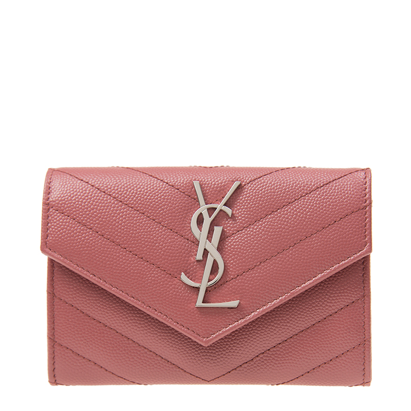 NEW YSL SAINT LAURENT WALLETS 414404 BOW02 6842 SHORT BUTTON