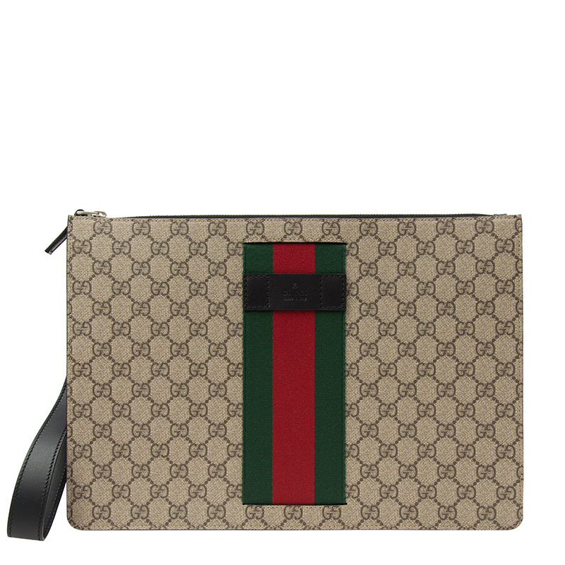 Gucci supreme clutch bag sale