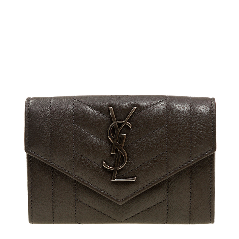 NEW YSL SAINT LAURENT WALLETS 437471 BRM04 1257 SHORT BUTTON