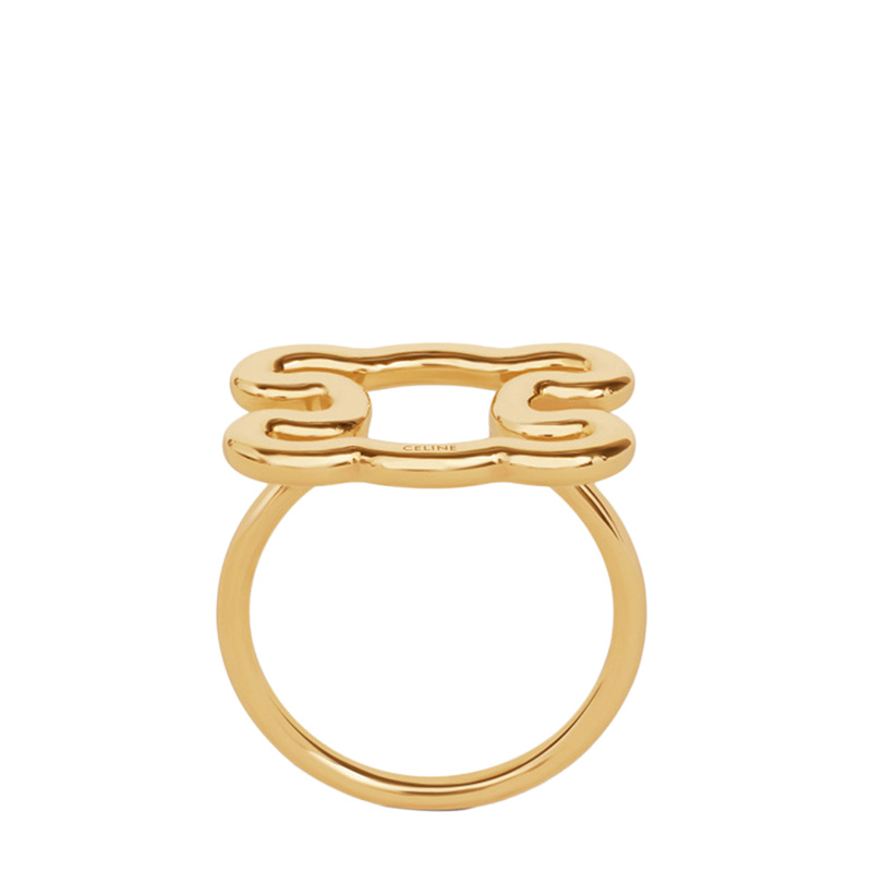 CELINE リング 461LX6BRS35OR 楽天市場】CELINE セリーヌ リング Chunky Triomphe Ring