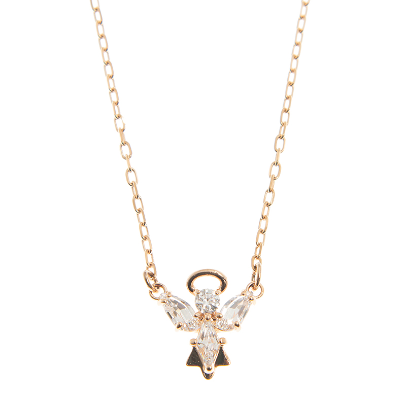 NEW SWAROVSKI MAGIC ANGEL NECKLACE 5498966 PINK GOLD ROSE NEW SWAROVSKI MAGIC ANGEL NECKLACE 5498966 PINK GOLD ROSE