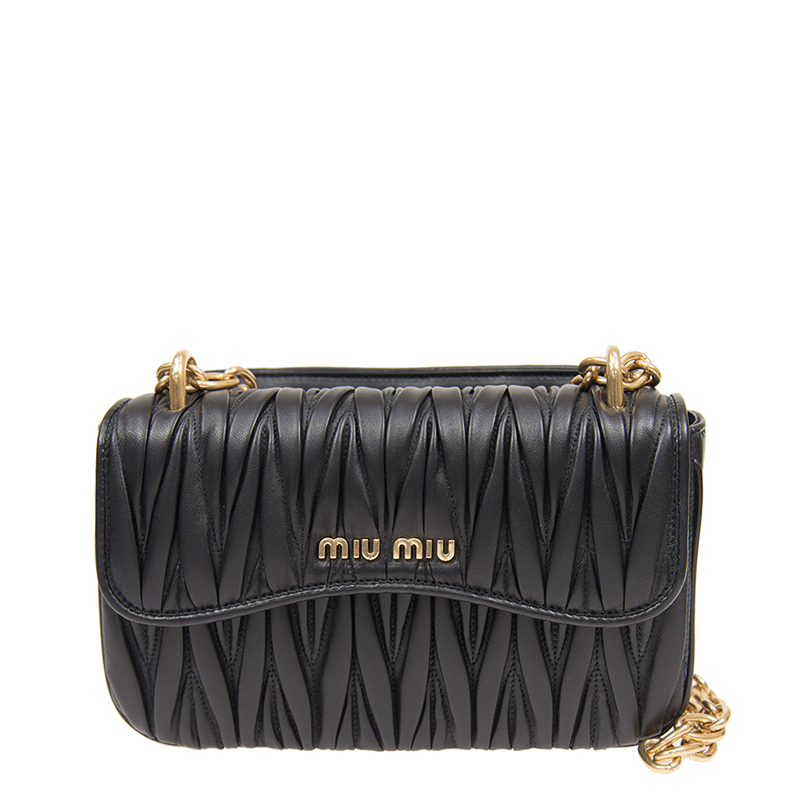 NEW MIU MIU HANDBAGS 5BD140 N88 F0002 CROSSBODY BAG Celebrity standing