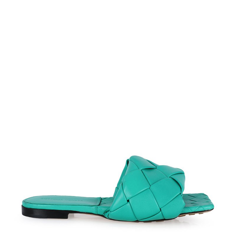 BOTTEGA VENETA サンダル 608853-vbss0 NEW BOTTEGA VENETA SLIPPERS 608853 VBSS0 3227 LEATHER GREEN