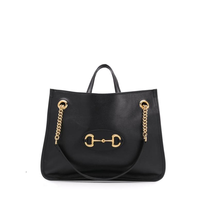 NEW GUCCI HANDBAGS GUCCI 1955馬銜扣 621144 1U10G 1000 SHOULDER BAG