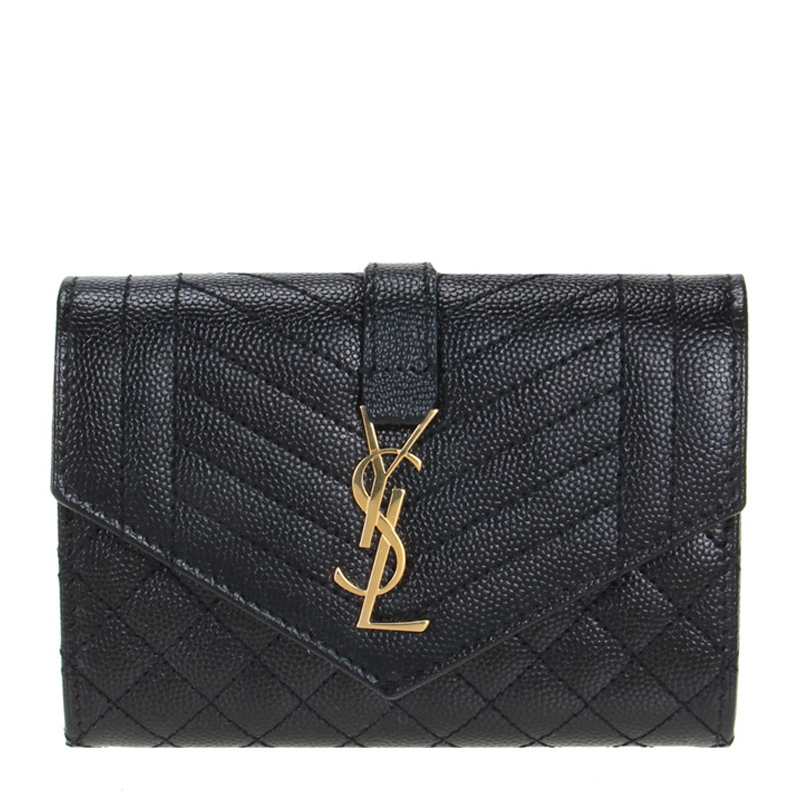 SAINT LAURENT PARIS|HALF-LENGTH WALLETS (651026 BOW91 1 NEW YSL SAINT LAURENT WALLETS 651026 BOW91 1000 SHORT BUTTON