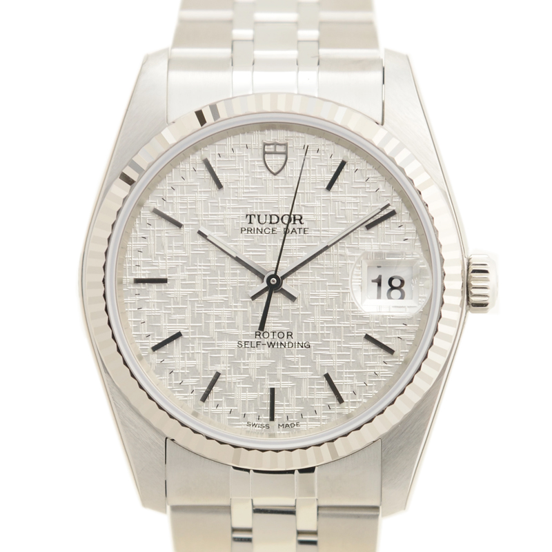 帝舵 帝舵王子日历型 18k白金钢 银色 自动机芯 74034-62470-svcl