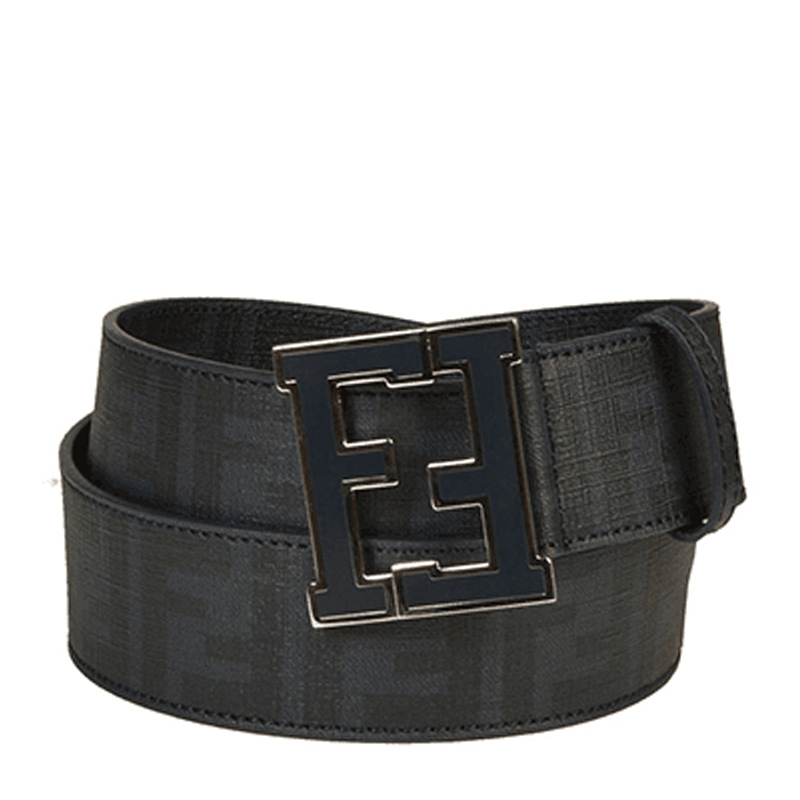 NEW FENDI BELTS 7C0250 XEE F0D7N CALFSKIN 85CM Celebrity standing