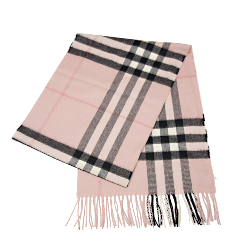 NEW BURBERRY SCARF 8015525 WOOL PINK