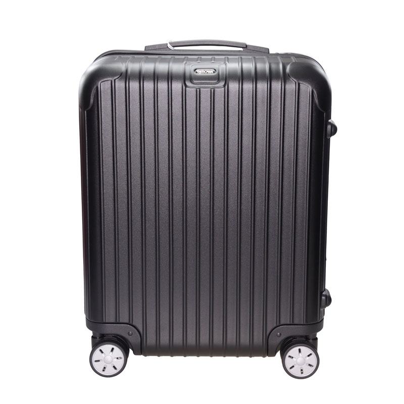 NEW RIMOWA LUGGAGE SALSA CABIN 81056324 POLYCARBONATE BLACK 22英寸 (INCH)  Celebrity standing