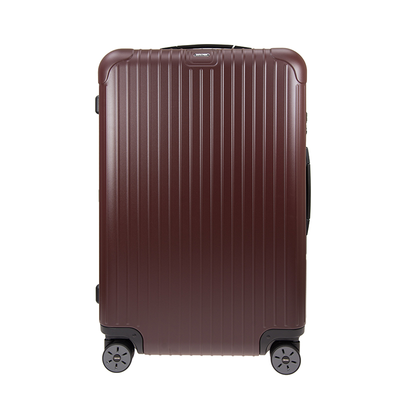 NEW RIMOWA LUGGAGE SALSA 81170145 POLYCARBONATE RED 29 INCH Celebrity standing