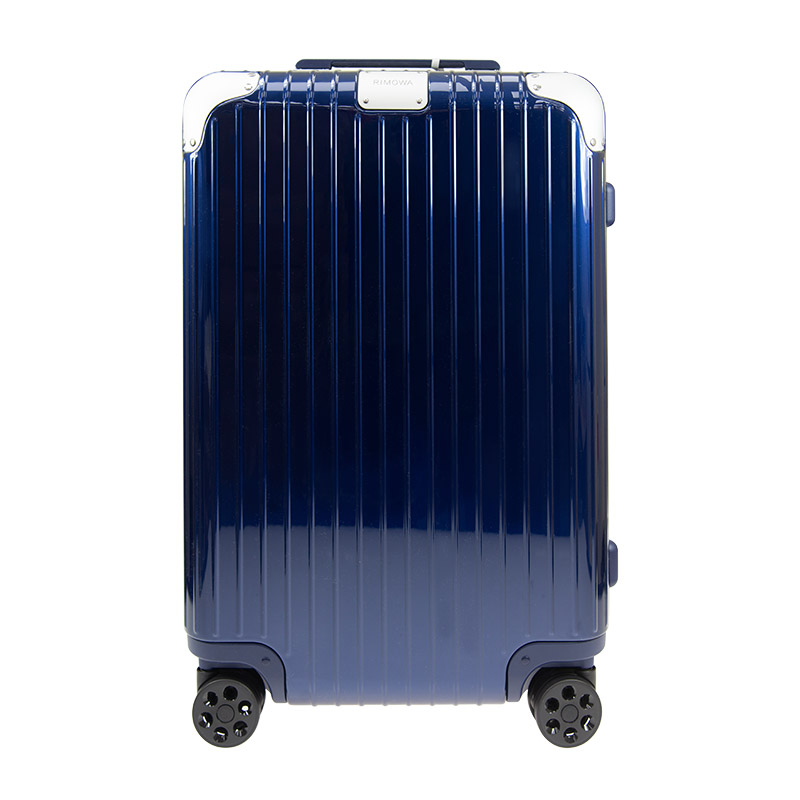 NEW RIMOWA LUGGAGE HYBRID 88363604 POLYCARBONATE BLUE 26英寸 (INCH)  Celebrity standing