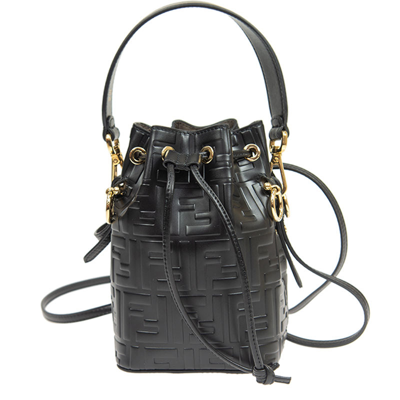 NEW FENDI HANDBAGS MON TRESOR 8BS010 A3ZG F0KUR BUCKET BAG