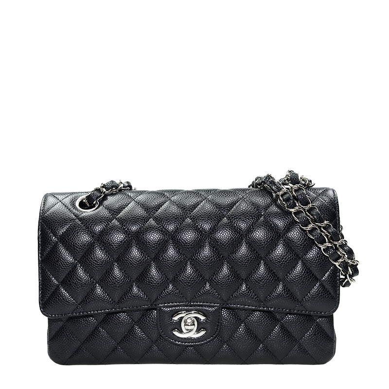全新CHANEL 香奈兒手袋A01112 銀扣單肩包