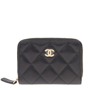 新品 シャネル 長財布 A68931 レザ― パープル