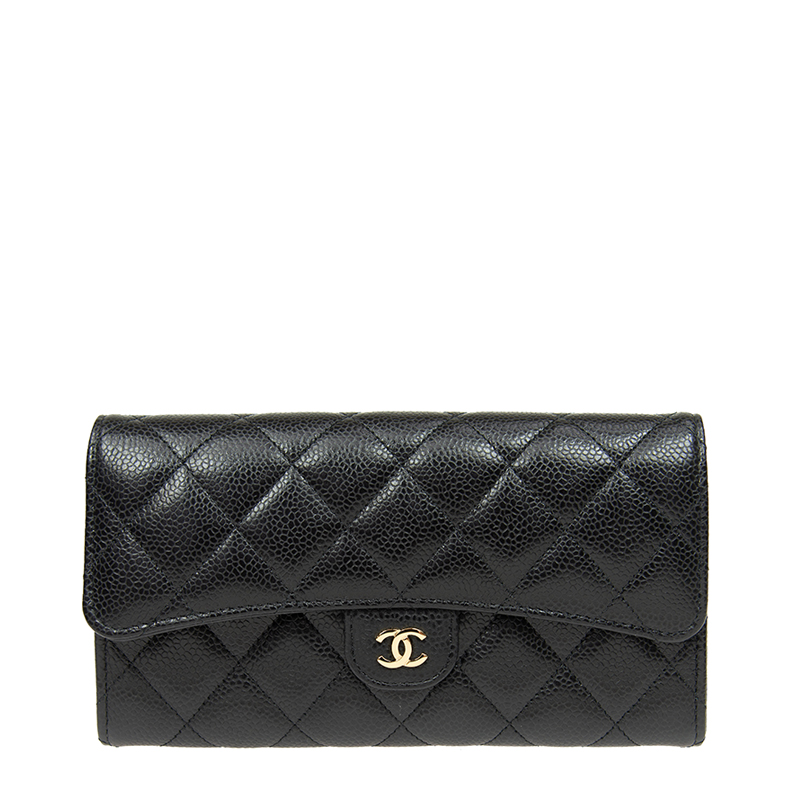 NEW CHANEL WALLETS AP0241 LONG BUTTON WALLET