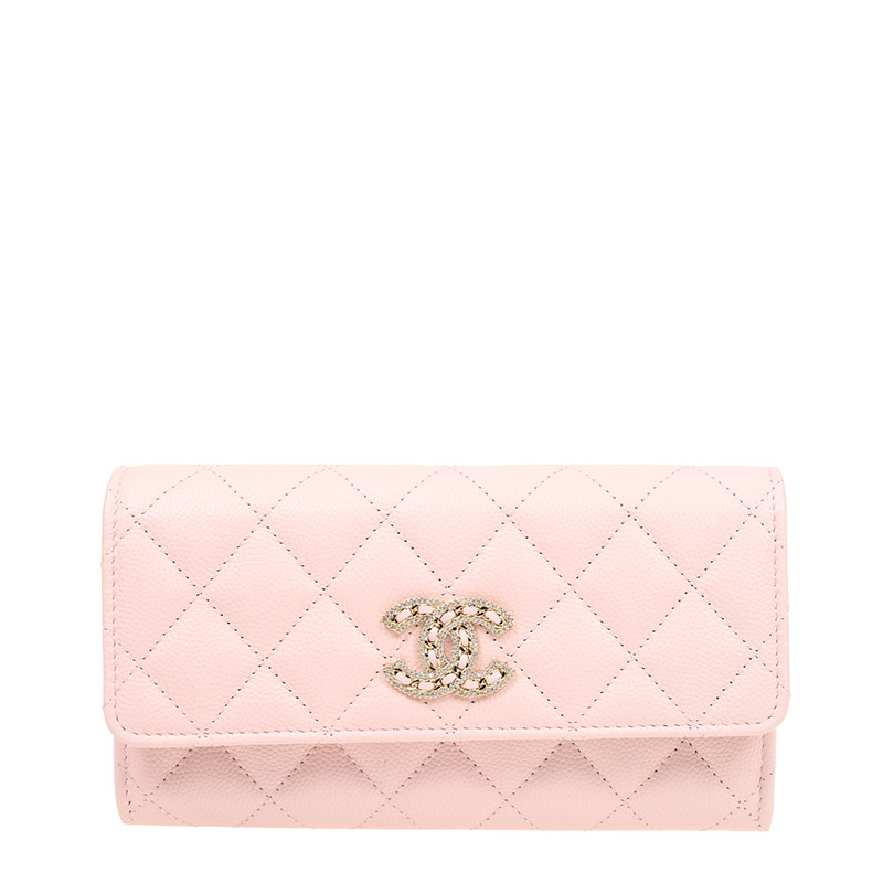 NEW CHANEL WALLETS AP2739 SS LONG BUTTON WALLET 