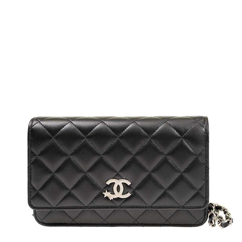 【新品】CHANEL 手袋 手挽垂蓋手袋, 粒紋小牛皮及金色金屬, 黑色— 時裝| CHANEL