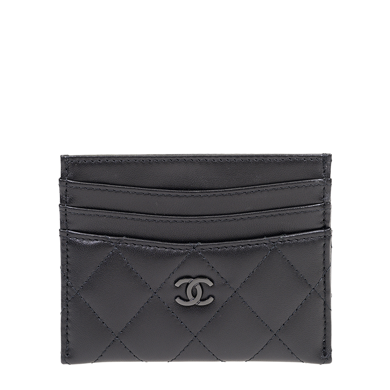 NEW CHANEL WALLETS AP4472L BLK CARD HOLDER