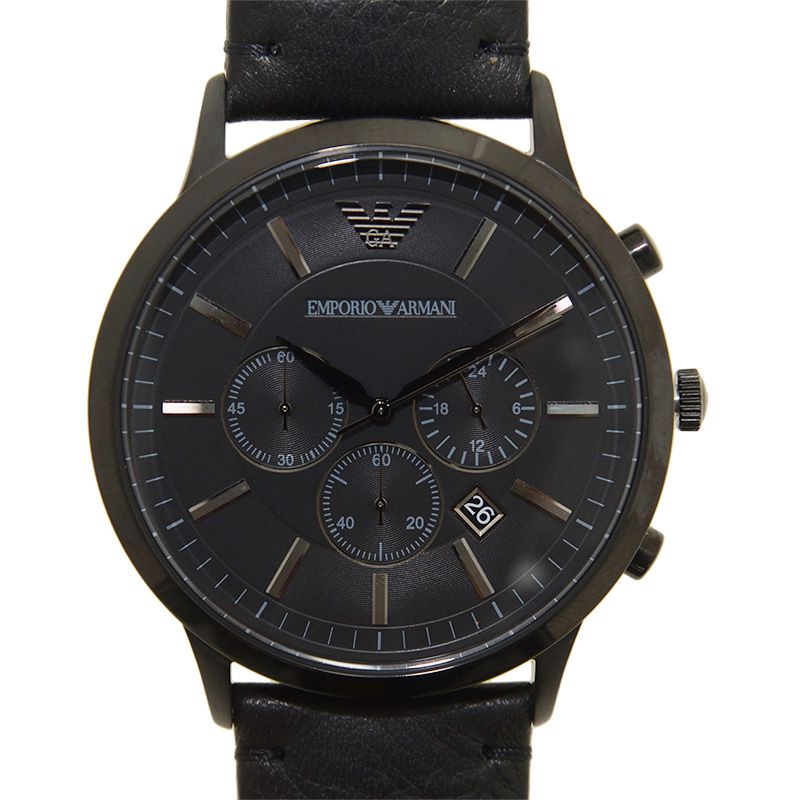 全新armani 阿玛尼 钢 黑色 石英机芯 ar2461