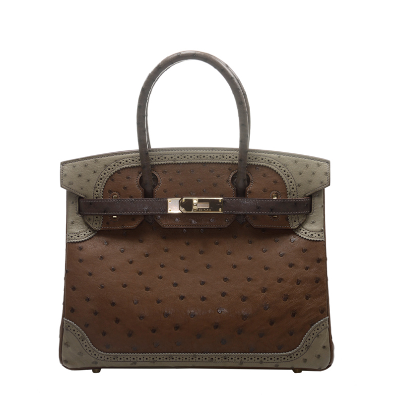 NEW HERMES HANDBAGS BIRKIN 30 32/45 HANDBAG MARRON FONCE