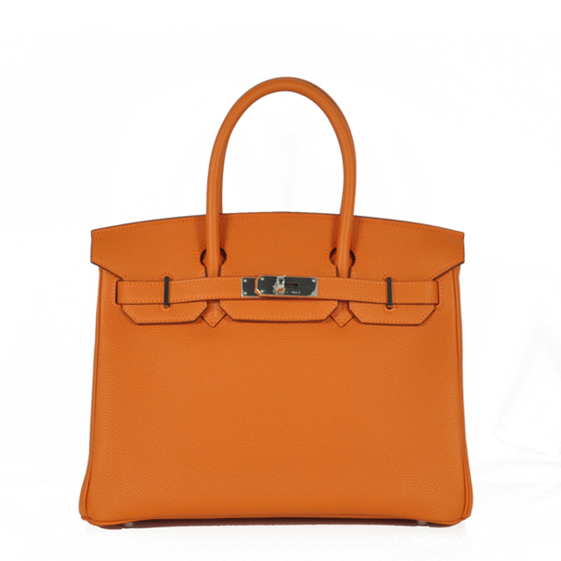 NEW HERMES HANDBAGS BIRKIN 30 93 HANDBAG ORANGE