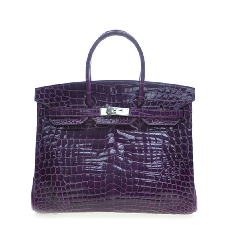 NEW HERMES HANDBAGS BIRKIN 35 9G HANDBAG AMETHYST
