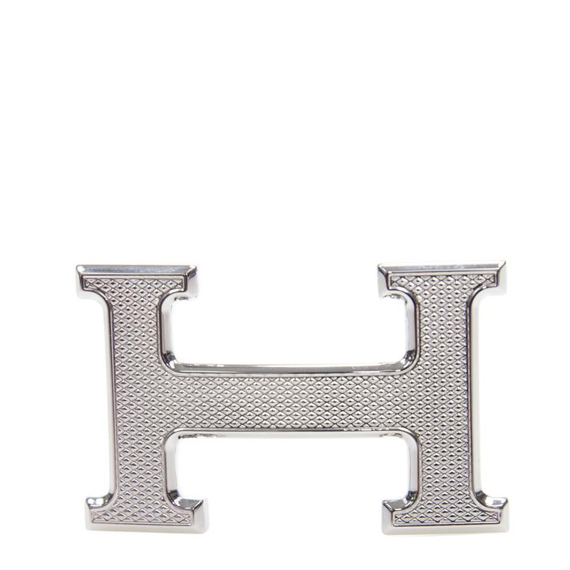 NEW HERMES BELT BUCKLE SS 點點扣 SILVER METAL 6X4 CM (SHOULD