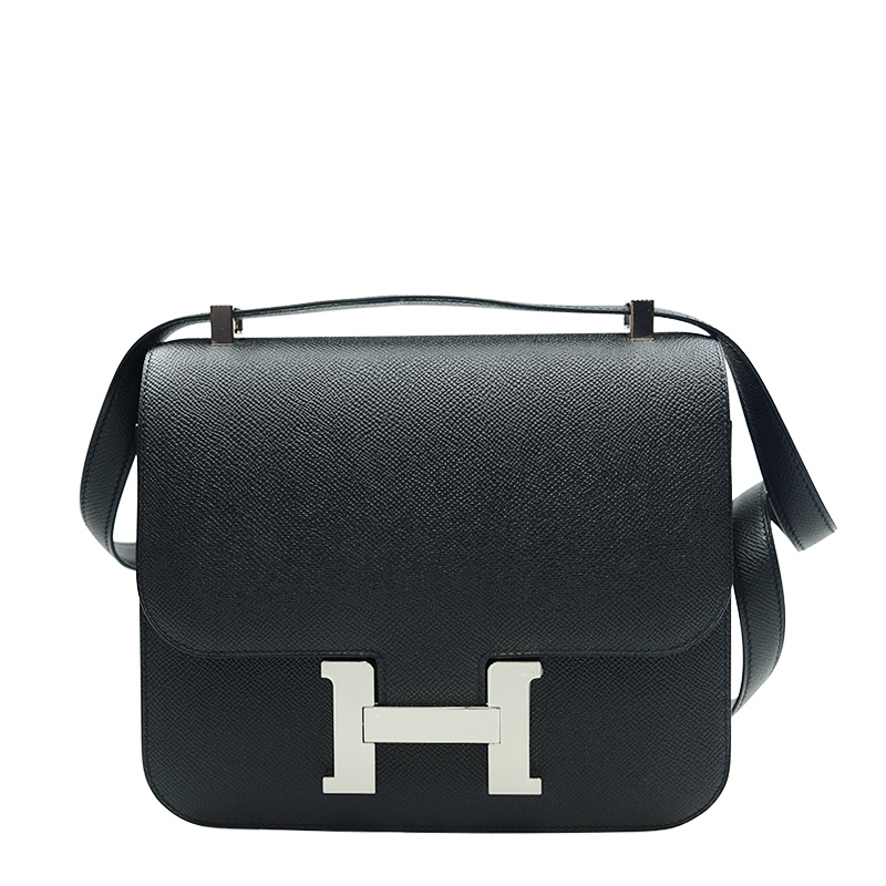 NEW HERMES HANDBAGS CONSTANCE 24 89 SHOULDER BAG/CROSSBODY BAG NOIR  Celebrity standing