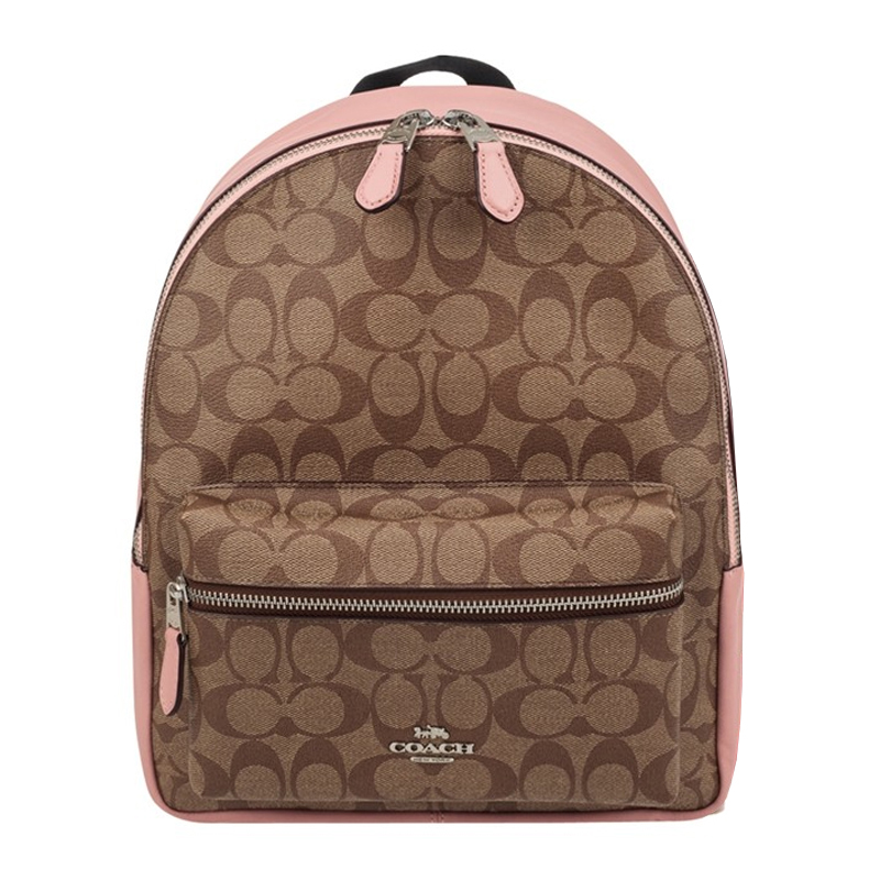 NEW COACH BACKPACK F32200 SVAVK LEATHER PINK/ BROWN