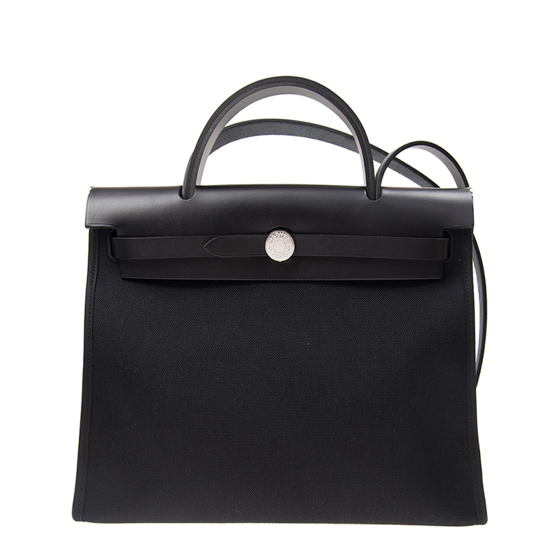 全新hermes 爱马仕 手袋 herbag 31 89/89 黑色 布料