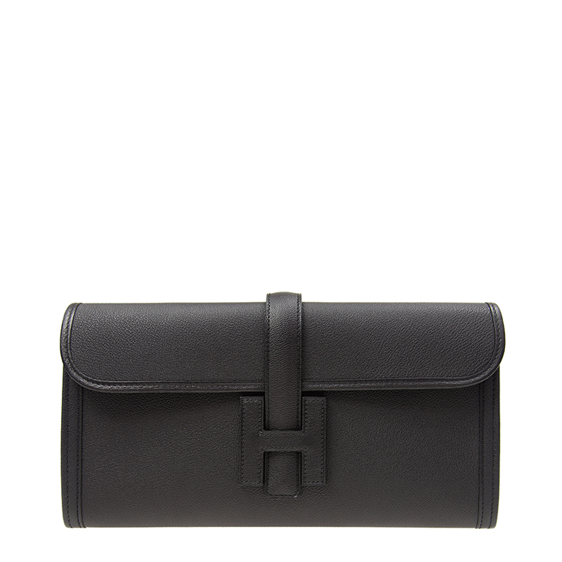 全新HERMES 愛馬仕手袋JIGE 29 89 手拿包黑色