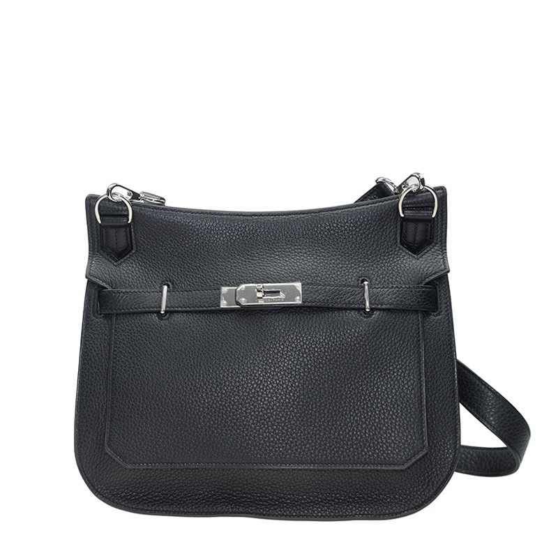 全新HERMES 愛馬仕手袋JYPSIERE 28 89 斜挎包吉普賽包黑色